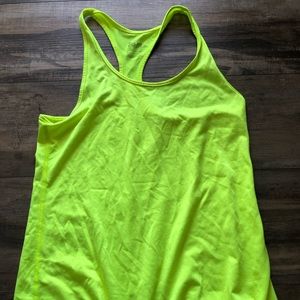 Nike DriFit tank top size small. Neon Yellow